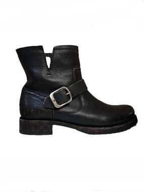 Frye Veronica Flex Bootie Antique Black Leather Women's Size 8
